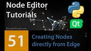 Node Editor Tutorial 51: How to create node directly from edge