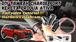 Tambah Charger port dalam Kereta Produa Ativa Part 2