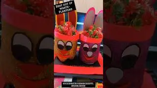 best out of waste #diy #diycraft #planter #plants #holidayhomework #plasticbottlecraft #bottlecraft