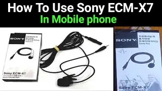 Sony ECM-X7||coler mic🎤|| Review unboxing ECM-X7 mic