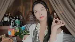 Thai massage with the sound of calm nature ASMR ROLEPLAY | + Healing spa! 🌊💆