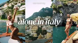 ALONE IN ITALY | solo traveling positano, amalfi coast, milan, & lake como | shopping, spa, boats +