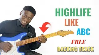 Smooth highlife guitar licks overr 1-6-2-5 progression 🎸(with breakdown)