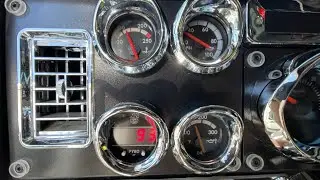 TELTEK PYRO GUAGE INSTALL IN THE FREIGHTLINER CLASSIC