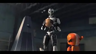 LOVE DEATH + ROBOTS - s01e02 - роботы из будущего впервые встречают баскетбольный мяч