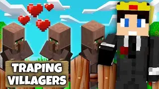 TRAPING VILLAGERS FOR MY NEW TRADING HALL 😱
