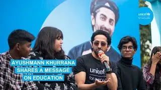 Ayushmann Khurrana shares a message on education