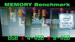 Intel HD graphics 520 Test 8GB vs 2x4GB vs 8GB+4GB Benchmark Game Resident Evil 3