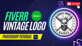 How To Make Fiverr Vintage Logo And Earn Lot Of Money With Fiverr | ලාංචන නිර්මාණය 🤑❤️‍🔥