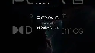 Experience the pinnacle of audio immersion with #Pova6Pro5G and Dolby Atmos sound. 🎧