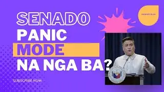 PANIC MODE NA NGA BA ANG SENADO NG PILIPINAS?