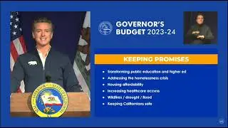 CA Gov. Newsom's 105 Minute January 2023 Budget: Condensed