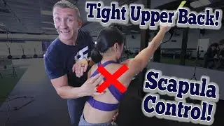Tight Rhomboids | Upper Back Pain | Shoulder Blade Stretch