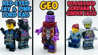 Custom-Printed Ninjago: Dragons Rising Geo, Evil Jay, & More Minifigures!