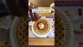 Waffle ice cream with honey😋#wafle#honey #icecream