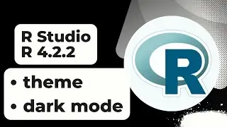r studio tutorial 2023 | r studio dark mode theme | how to change theme