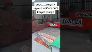 mudahnya cuci karpet masjid jumbo #cucikarpetmasjid