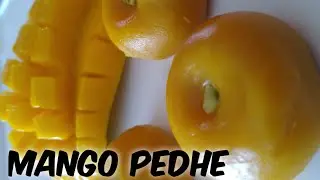 Mango pedha # आम के सीजन में बनाये 3 ingredient से आम पेढा # Mango instant pedha ....