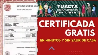 🔴 Cómo DESCARGAR tu acta de nacimiento CERTIFICADA por internet FÁCIL Y RÁPIDO | 2022