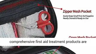 I GO 85 Pieces Hard Shell Mini Compact First Aid Kit - Small Personal Emergency Survival Kit