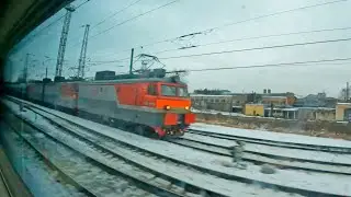Вид из окна поезда Москва - Кисловодск.