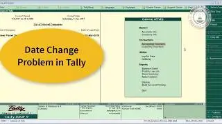 Date Change Problem in TallyERP 9