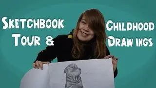 My Embarrassing Old Childhood Drawings... & Sketchbook Tour!