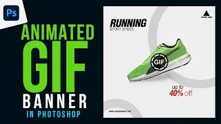 How to Create GIF Banner Animation in Photoshop | Photoshop Tutorial Hindi