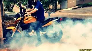 LUCAS044 CB300 - Thau pneu/Burnout/Borrachão ate furar o pneu kkkkk