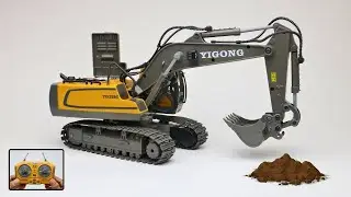 RC REMOTE CONTROL EXCAVATOR YIGONG AGES6+ 11CH UNBOXING  & TEST VIDEO