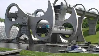 Have you ever seen anything like The Falkirk Wheel is a roatating boat lift and engineering marvel