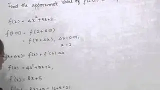 Application of Derivatives Approximations 02