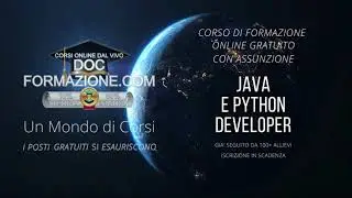 Corso di Formazione Professionale OnLine Gratuito e con Assunzione - per Disoccupati - Java & Python