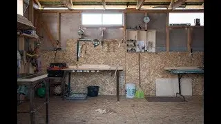 Мастерская. Временные полы и планировка