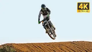 Adrenaline Rush! Exhilarating Motocross Track Ride in 4K