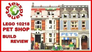 Lego Pet Shop. Animated Stop Motion Build Review. Lego 10218.