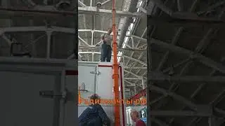 Мачта телескопическая с лебедкой на кунге автомобиля Камаз, мачта серии МТМ-5-25 (12 метров)