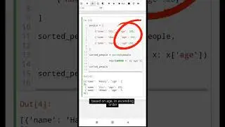 #5 Sorting HOW TO | Python Tutorial: Sorting a List of Dictionaries by Age using Lambda Function