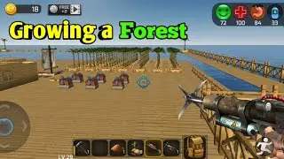 Growing a forest in Ocean Survival🤪 ||