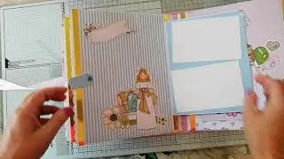 Albun de comunión con papeles de Nuria scrap