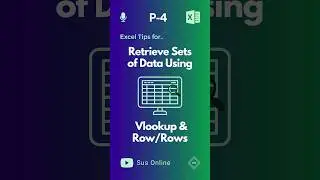 Excel Tips for Retrieving Data Using Vlookup and Row/s Functions 