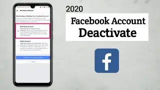 Facebook ko deactivate kaise kare | how to deactivate facebook account in hindi | deactivatefacebook