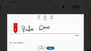 Adding a Signature To A PDF File