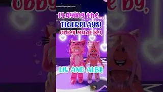 TigerPlays Obby!🐯💕🍌MADE BY LIV AND ALBI! Tysm Guys🧇#adoptmeroblox #preppyadoptme #preppyroblox