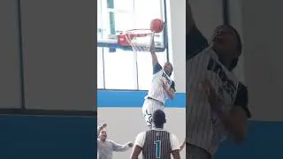 My son dunked at the celebrity basketball game 