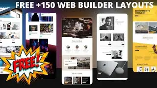 FREE 150 Website Builder Layouts
