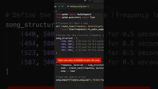 How to create a song with python | #coding #learnpython
