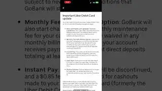 Uber debit card changes are coming here’s what to expect