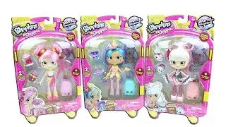 Shopkins Shoppies Dolls Season 8 World Vacation Sara Sushi, Coralee, Bubbleisha Unboxing Toy Review