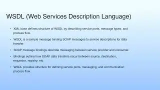 WSDL (Web Services Description Language) | Cloud Computing Web Services, Service Oriented Architect…